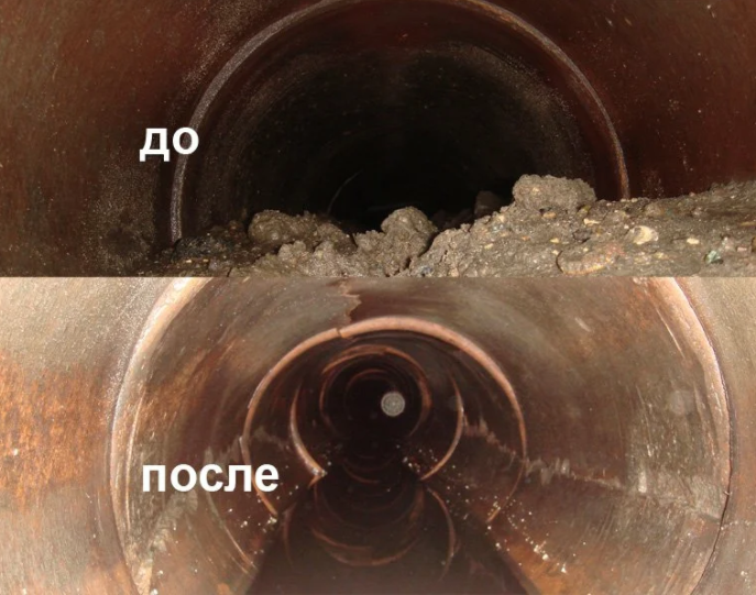 устранение засоров механическим способом